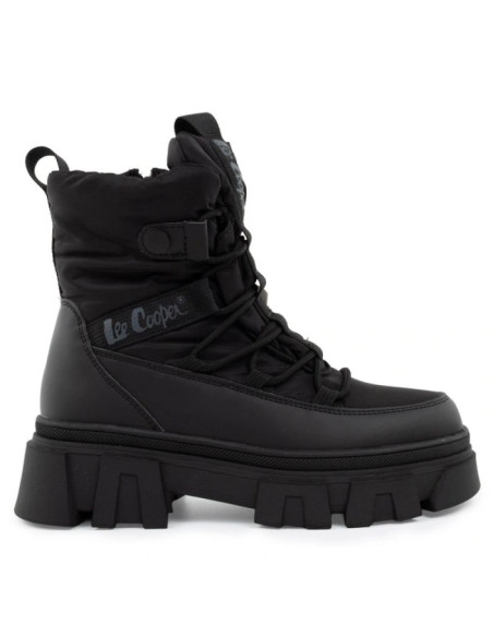 Lee cooper buty zimowe damskie czarne ocieplane botki na zamek