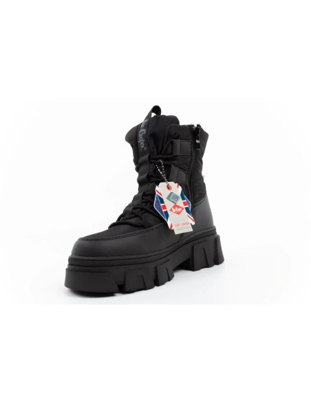 Lee cooper buty zimowe damskie czarne ocieplane botki na zamek