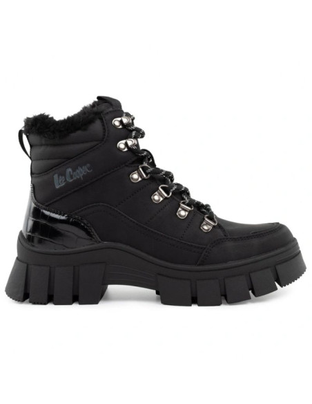 Lee cooper buty zimowe damskie czarne botki ocieplane trzewiki