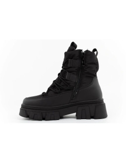 Lee cooper buty zimowe damskie czarne ocieplane botki na zamek 2