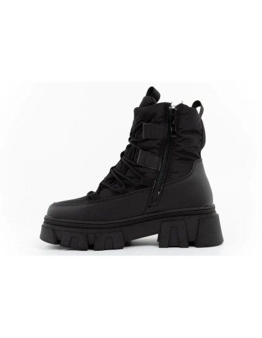 Lee cooper buty zimowe damskie czarne ocieplane botki na zamek