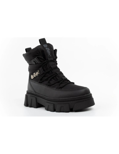 Lee cooper buty zimowe damskie czarne ocieplane botki na zamek