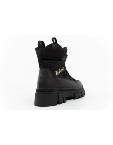 Lee cooper buty zimowe damskie czarne ocieplane botki na zamek