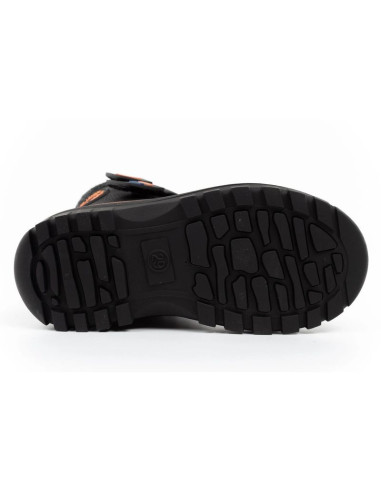 Lee cooper buty zimowe dziecięce śniegowce czarne ocieplane na rzep
