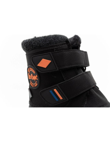 Lee cooper buty zimowe dziecięce śniegowce czarne ocieplane na rzep