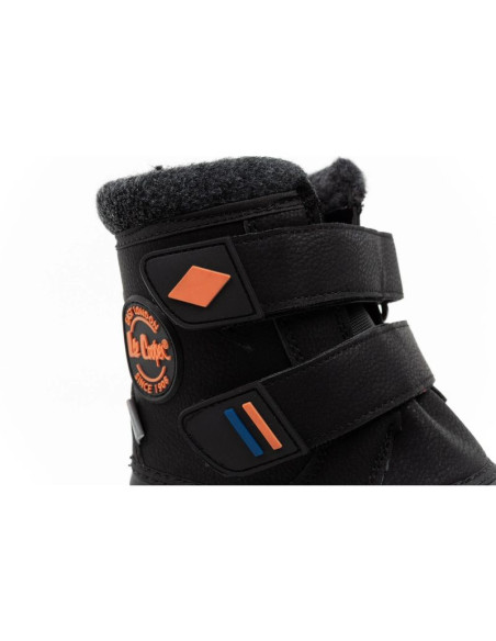Lee cooper buty zimowe dziecięce śniegowce czarne ocieplane na rzep