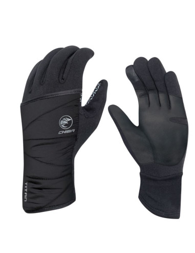 Chiba rękawiczki polarfleece titan czarne s