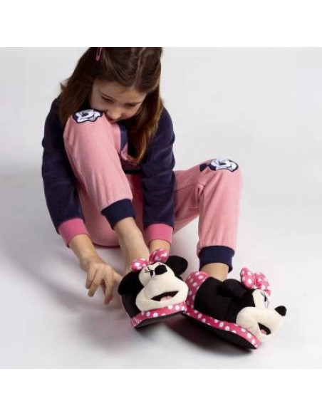 Cerda buty papcie kapcie minnie 3d miękkie ciepłe modne bajkowe