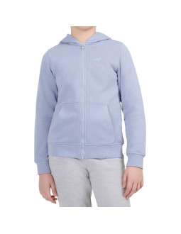 Bluza dla dziewczynki 4f f2765 jasnoniebieska 4fjwaw26tswsf2765 34s