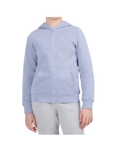 Bluza dla dziewczynki 4f f2765 jasnoniebieska 4fjwaw26tswsf2765 34s