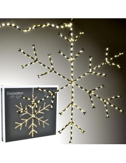 Płatek śniegu dekoracyjny wiszący 470led ciepły biały