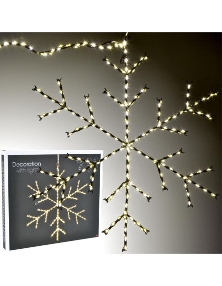 Płatek śniegu dekoracyjny wiszący 470led ciepły biały