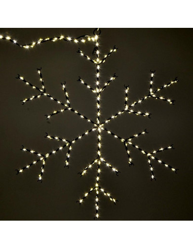 Płatek śniegu dekoracyjny wiszący 470led ciepły biały