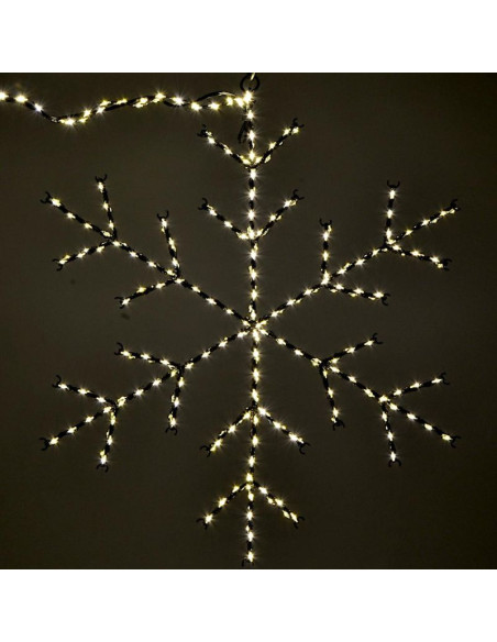 Płatek śniegu dekoracyjny wiszący 470led ciepły biały