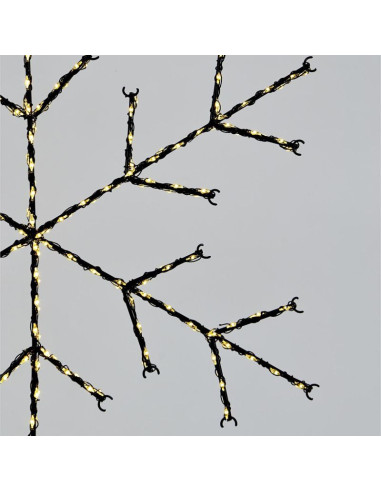 Płatek śniegu dekoracyjny wiszący 470led ciepły biały