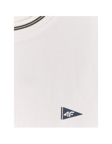 T-shirt regular gładki męski 4f 4frss26ttshm3997-10s