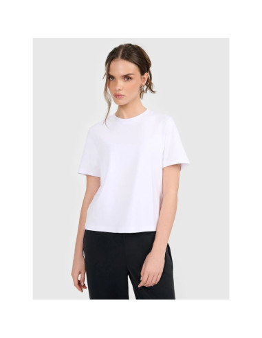 T-shirt regular gładki damski 4f 4fraw25ttshf3625-10s