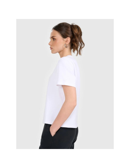 T-shirt regular gładki damski 4f 4fraw25ttshf3625-10s