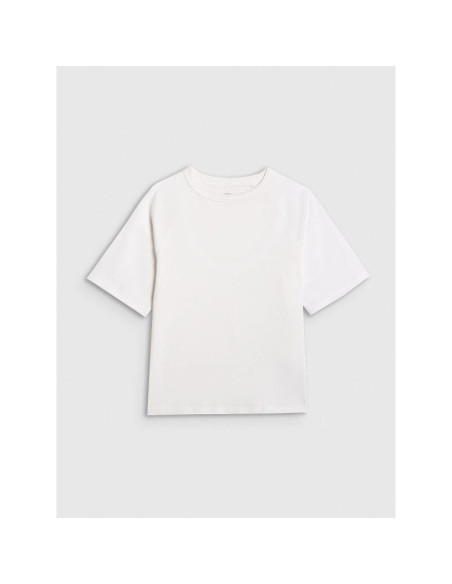T-shirt oversize gładki chłopięcy 4f 4fjwaw25ttshm2411-10s