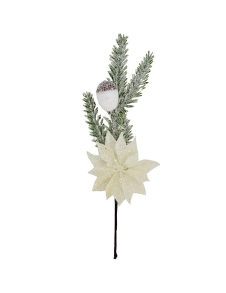 Gałązka dekoracyjna 23cm srebrna