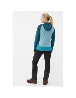 Bluza damska viking delmore hoodie lady rozpinana z kapturem turkusowa   xxl