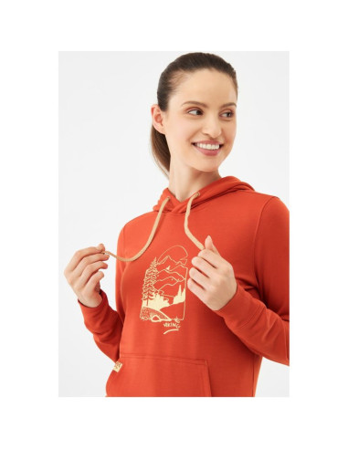 Bluza damska viking panaka hoodie bamboo lady z kapturem pomarańczowa   m