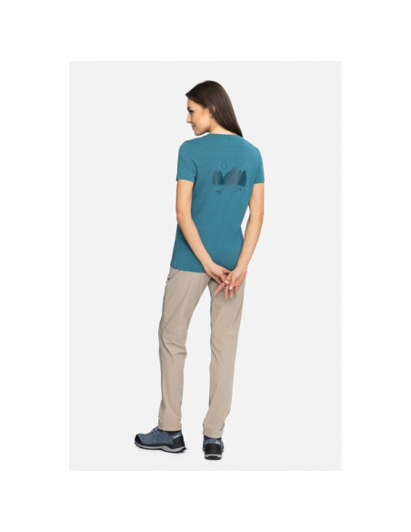 T-shirt damski viking morain bamboo lady niebieski   xl