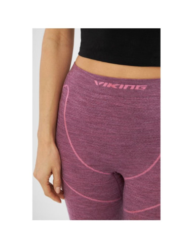 Bielizna damska viking lana pro pants merino roz. s różowa