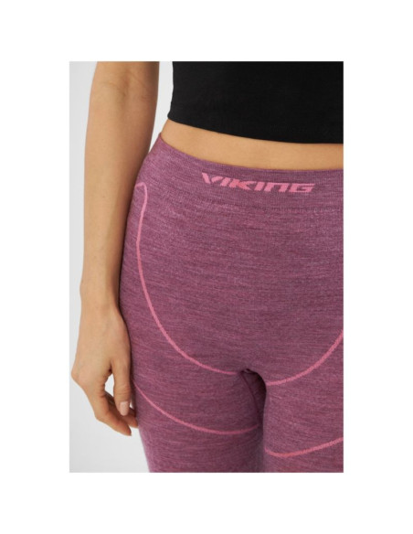 Bielizna damska viking lana pro pants merino roz. s różowa