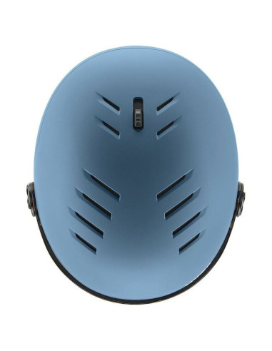 Uvex skihelm wanted visor kolor kamienia, niebieski