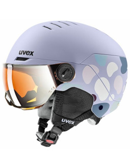 Uvex skihelm rocket jr visor lawenda 2