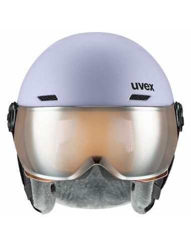Uvex skihelm rocket jr visor lawenda