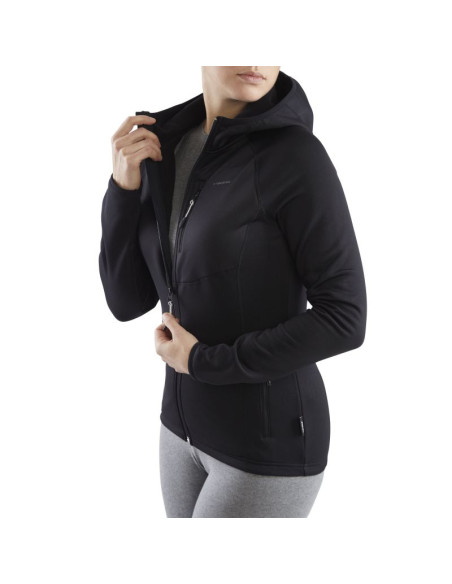 Bluza damska z kapturem viking jukon hoodie lady szybkoschnąca czarna (730/23/0900/09)