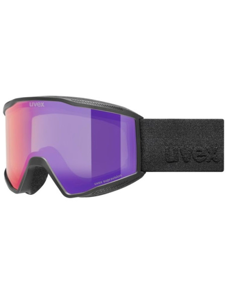Uvex 5501822130 gogle do sportów zimowych czarny unisex lustro cylindryczna (płaska) soczewka