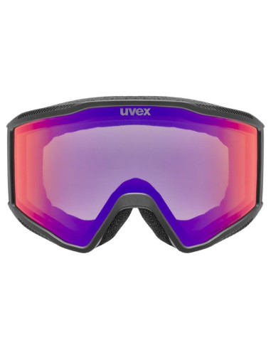 Uvex 5501822130 gogle do sportów zimowych czarny unisex lustro cylindryczna (płaska) soczewka