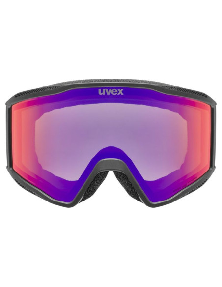Uvex 5501822130 gogle do sportów zimowych czarny unisex lustro cylindryczna (płaska) soczewka