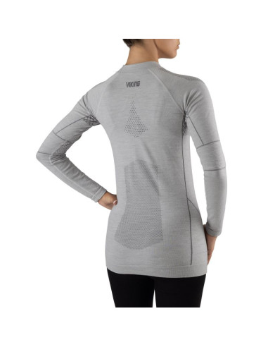 Bluzka termoaktywna damska viking lava lady longsleeve odzież z wełną merino termiczna (500/24/5523/0200)