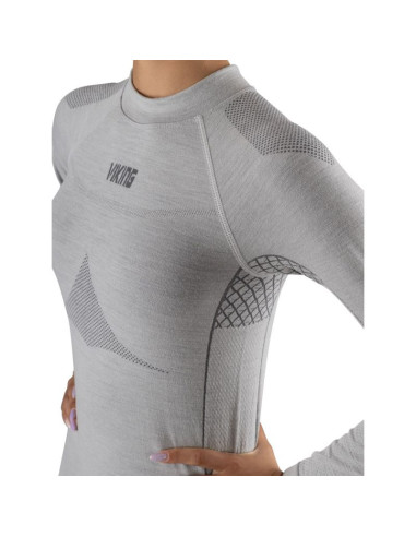 Bluzka termoaktywna damska viking lava lady longsleeve odzież z wełną merino termiczna (500/24/5523/0200)