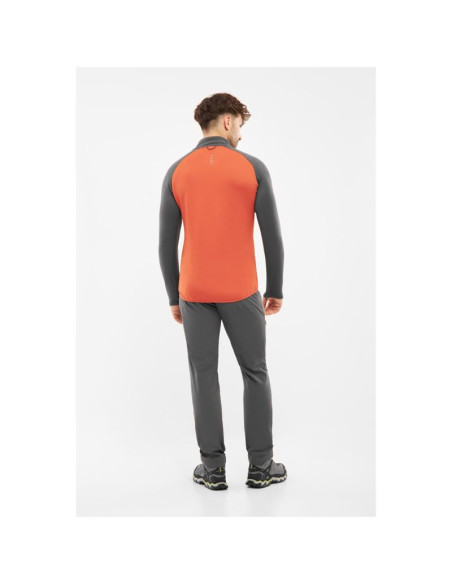 Bluza męska viking birger man rozpinana pomarańczowo szara   xxl