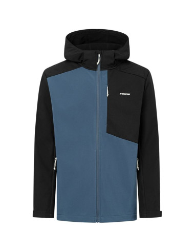 Kurtka męska viking kerns man softshell granatowo czarna   m