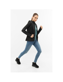 Bluza damska viking yosemite hoodie lady rozpinana z kapturem czarna   l