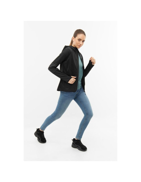 Bluza damska viking yosemite hoodie lady rozpinana z kapturem czarna   l