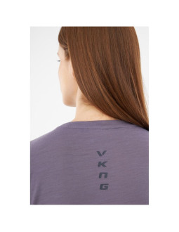 T-shirt damski viking salen lady merino purpurowy   xl