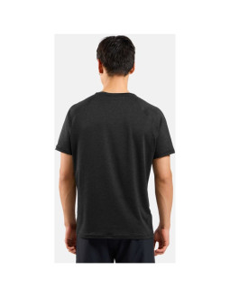 Koszulka z krótkim rękawem męska odlo t-shirt crew neck s/s essential 365 czarna   xl