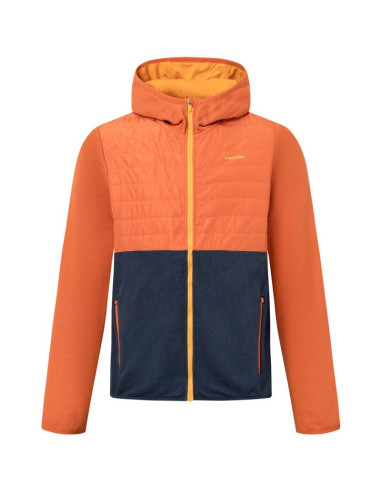 Kurtka męska viking creek hoodie bamboo man rozpinana z kapturem pomarańczowa   m