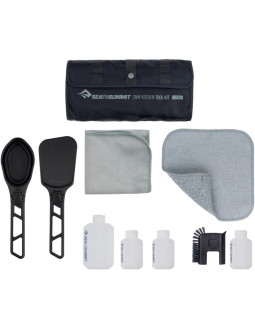 Zestaw narzędzi kuchennych sea to summit camp kitchen tool kit z buteleczkami - 10 elementów   one size