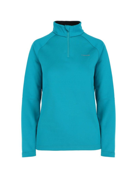 Bluza damska viking jukon half zip turkusowa   s