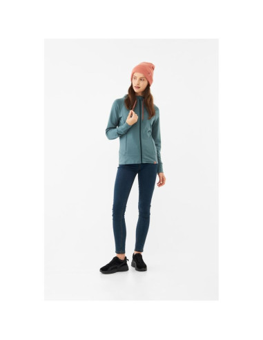 Bluza damska viking lonetree hoodie bamboo lady rozpinana z kapturem turkusowa   xs
