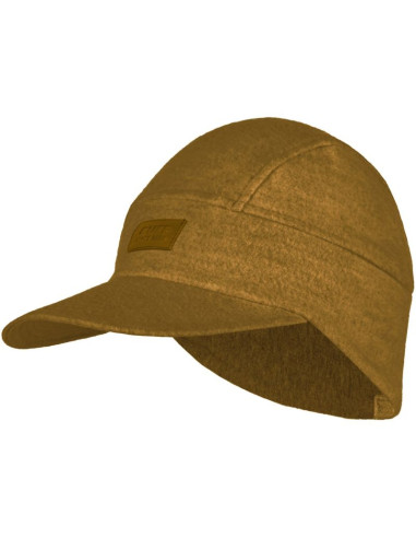 Czapka z daszkiem buff pack merino wool fleece cap ochre   one size