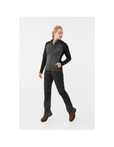 Bluza damska viking delmore hoodie lady rozpinana z kapturem czarna   m